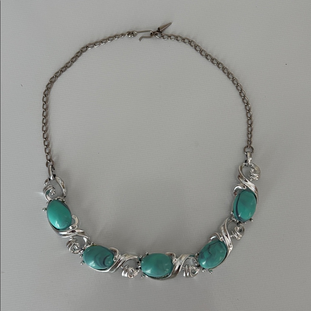 Vintage Silver and Turquoise Necklace